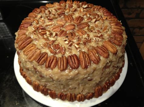 Smooth the tops of the batter with your finger and bake for about 45 minutes, until a toothpick inserted into the center. German chocolate cake. | Recipes | Pinterest