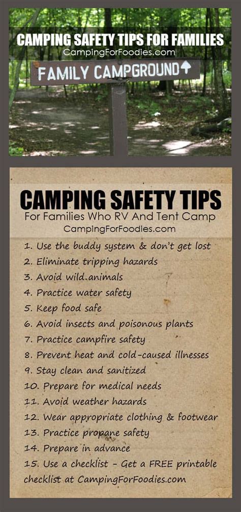 Camping Safety Tips For Families Who Rv And Tent Camp