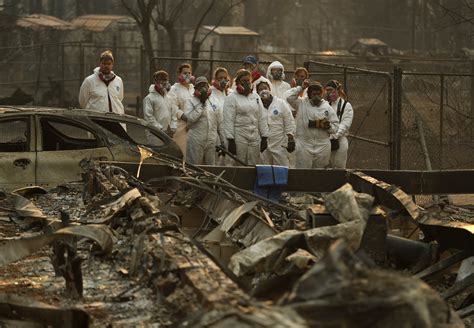 A Grim Search For More Fire Victims In Northern California