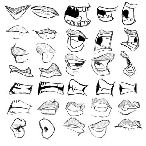 Mouth And Lip Studies By Cartoonstudy Mouth Drawing Lips Drawing