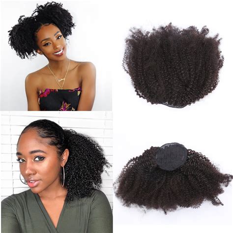 Buy Anrosakinky Curly Drawstring Ponytail Afro Kinkys Ponytail Afro