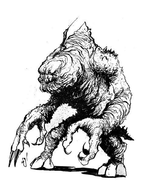 Rancors had different skin color depending on the subspecies; RANCOR by ryryleeart on deviantART | Art, Deviantart ...