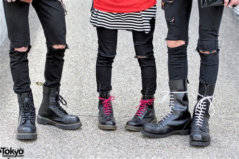dr martens x getta grip punk boots harajuku street style harajuku punk japanese punk