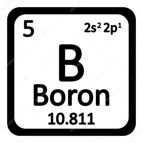 Imágenes Del Elemento Boro Icono De Tabla Periodica Elemento Boro