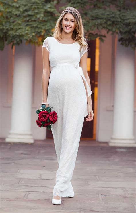 Emma Maternity Wedding Gown Long Ivory Maternity Wedding Dresses Evening Wear And Party