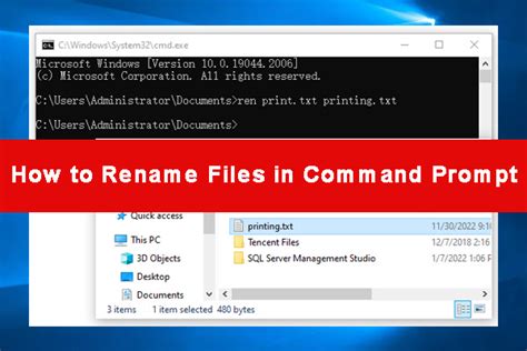 Cmd Rename Files How To Rename Files In Command Prompt Minitool