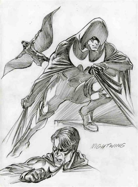 Alex Ross Nightwing In Sal Abbinantis Alex Ross Drawings 2011 Comic