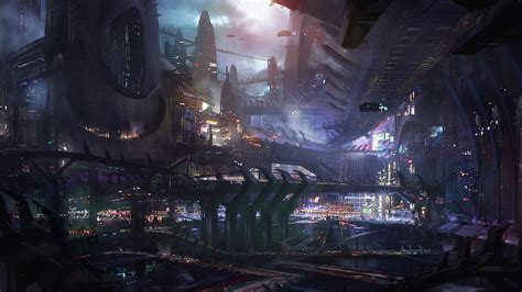 Wallpaper Science Fiction Concept Art Futuristic City Blade Runner