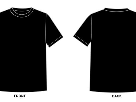 Shirt Template Black Shirt Front And Back Png Download For Free T
