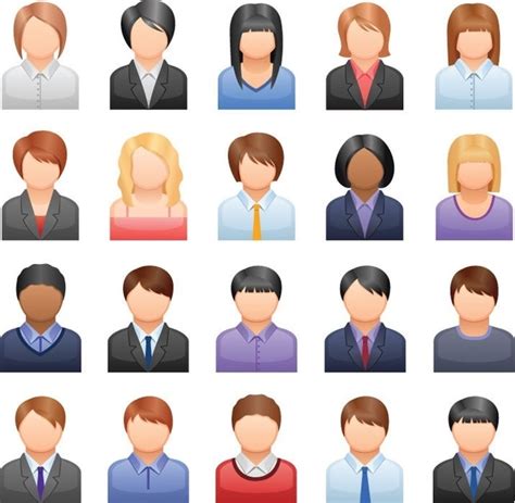 Free Vector Business People Icons Free Vector In