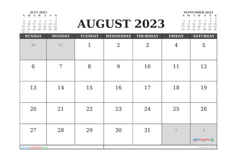 August 2023 Calendar Desktop Wallpaper September 2023 Calendar
