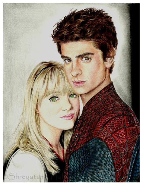 The Amazing Spider Manpeter Parker And Gwen Stacy By