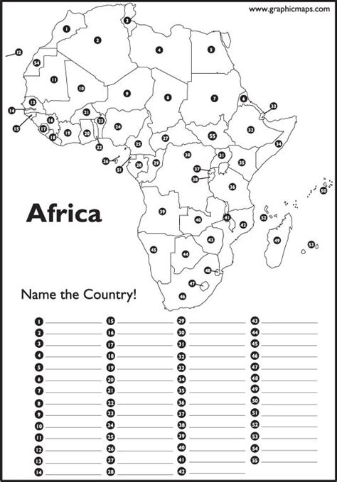 It has a covered land area of 1,221,037 square kilometers. Empty Africa Map fill in the blank africa map africa map 534 X 765 pixels | Teaching geography ...