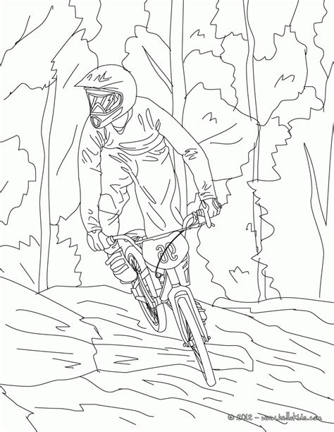 Mountain Bike Coloring Page Coloring Pages