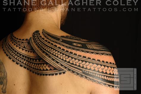 Maori Polynesian Tattoo Polynesian Chest Shoulder Tattootatau