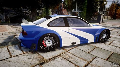 Hello to all nfs mw fans! BMW M3 E46 GTR Most Wanted plate NFS Pro Street pour GTA 4