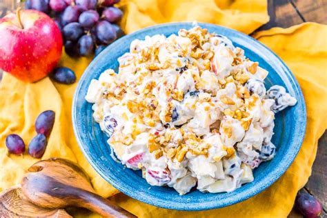 Apple Grape Salad Recipe No Cooking Required Sugar And Soul
