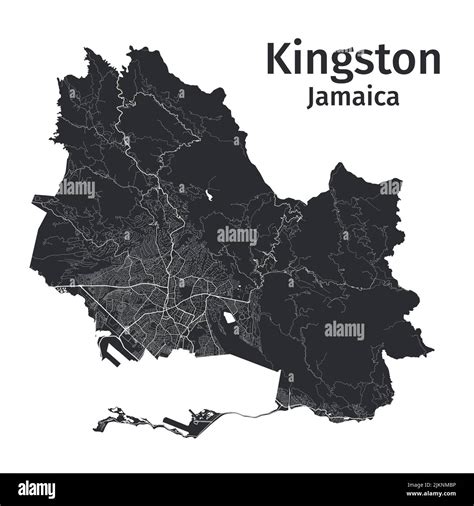 Kingston Vector Map Detailed Vector Map Of Kingston City