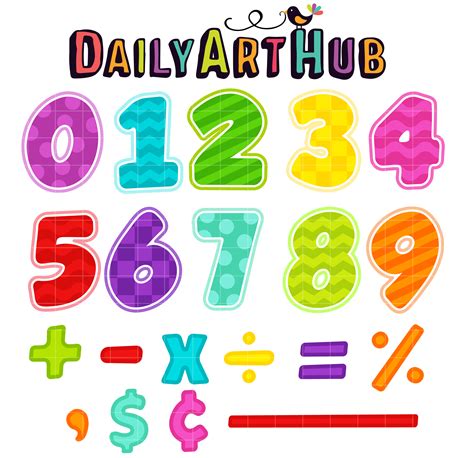 A value we get closer and closer to, but never quite reach for example, when we graph y1x we see that it gets. Fun Learning Math Clip Art Set - Daily Art Hub - Free Clip ...