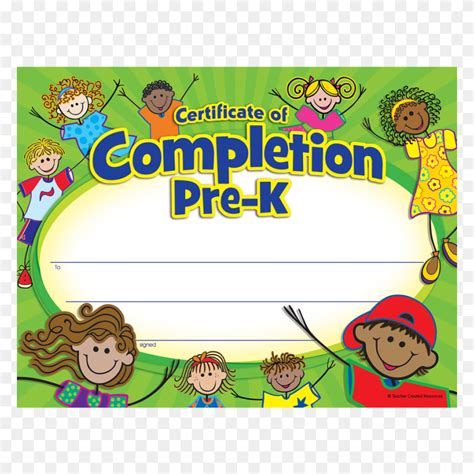 Pre K Certificate Of Completion Preschool Graduation Clip Art