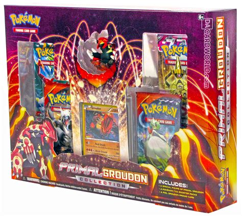 Following on from the inception of mega evolutions in pokémon x & pokémon y, pokémon omega ruby & alpha sapphire continue this new feature by introducing several new mega evolutions. Pokemon Primal Groudon Collection Box | DA Card World
