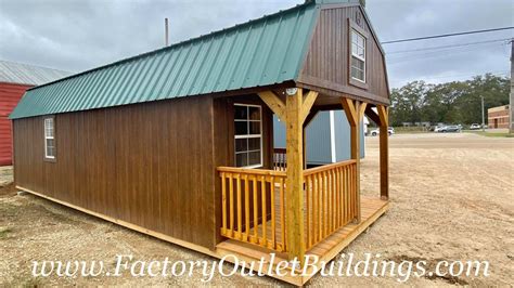 12x32 Wraparound Porch Lofted Barn Cabin 193054 Graceland By Wallace