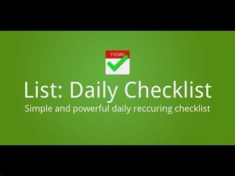 Share photos and videos, send messages and get updates. List:Daily Checklist - Apps on Google Play
