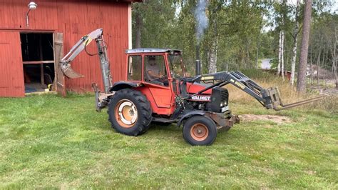 Köp Traktor Valmet 305 Med Lastare Och Grävaggregat På Klaravik Youtube