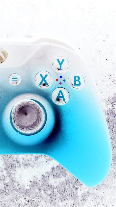 Weird Blue Controller Gamer Games Gaming Negative Xbox Hd Phone