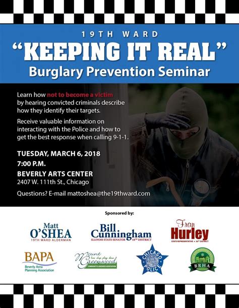 Burglary Prevention Seminar 19th Ward Online