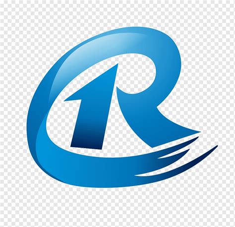 Huruf Biru R Logo Ikon R Logo Huruf Kreatif R Biru Teks Merek