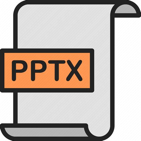 Document Extension File Format Page Power Point Pptx Icon