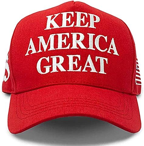 Amazon 公式ドナルド・トランプハット Keep America Great Maga キャップ 2020 アメリカ国旗ピン Usa レッド キャップ 通販