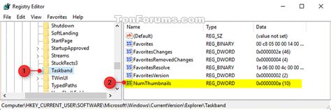 Change Taskbar Thumbnail Threshold To Show List In Windows 10 Tutorials