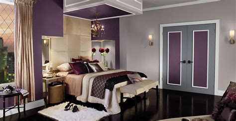 Very cheerful and positive, yellow is a nice color option if the master bedroom is small and you want to a soft shade of purple such as lavender would look great in the bedroom. Purple - Interior Colors - Inspirations | Behr Paint ...