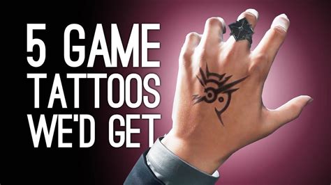 5 Game Tattoos Wed Totally Get If Only Needles Werent So Terrifying