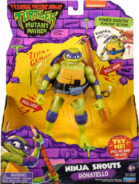 Teenage Mutant Ninja Turtles Mutant Mayhem Donatello Action Figure With Audio