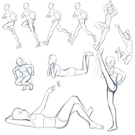 Poses Poses And More Poses By Yesi On Deviantart How To Draw Pinterest