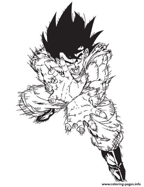 Dragon ball z coloring pages coloring pages. Ssj Vegito Kamahamaah - Free Coloring Pages