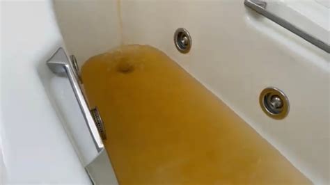who would bathe in this bathtub client runs out of domestic hot water when filling up bathtub
