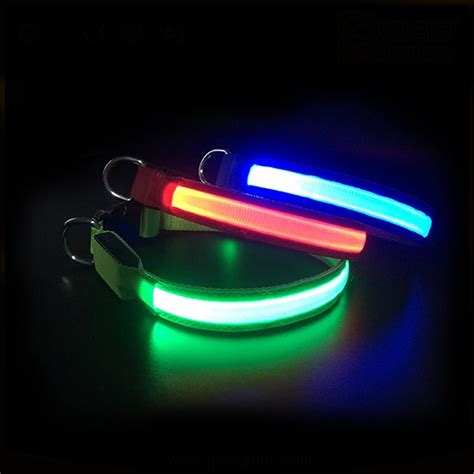 Glowing In Dark Dog Leashes And Collars Luminous Decoration Flashing