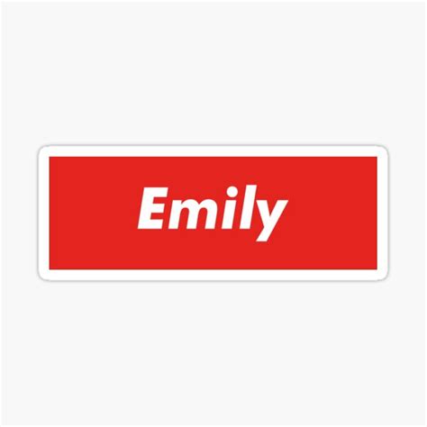 Emily Name Emily Sticker For Sale By Octavetm Redbubble