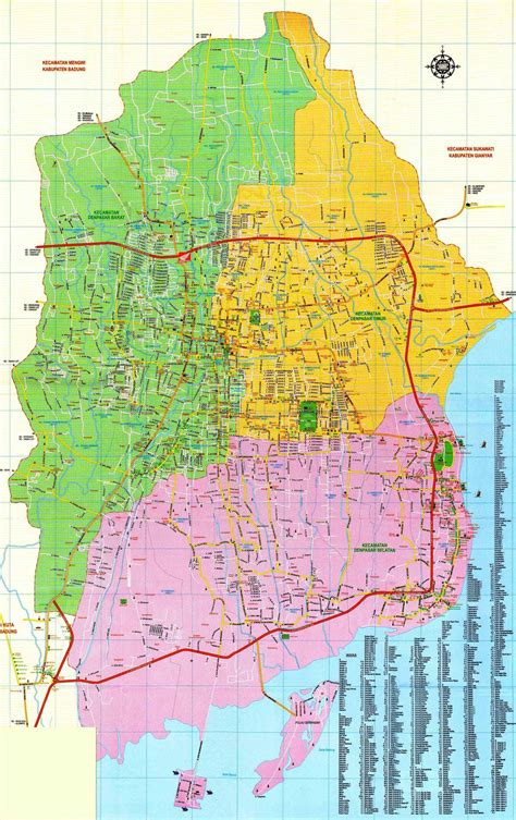 Peta Tata Ruang Kota Denpasar Imagesee