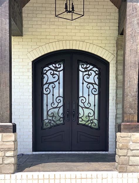 Iron Lion Hereford Classic Wrought Iron Double Door In 2021 Wrought