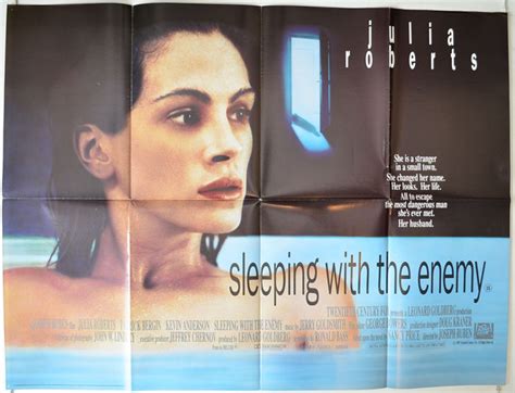 The film begins as an unyielding look at a battered wife, and ends as another one of those thrillers where the villain toys with his victim and the audience. Sleeping With The Enemy - Original Cinema Movie Poster ...