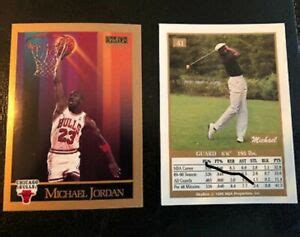 It has jordan both sides.one side baseball red signature well copy of signature.the other side basketball jump shot over. Very Rare 1990 Michael Jordan SkyBox basketball card | eBay