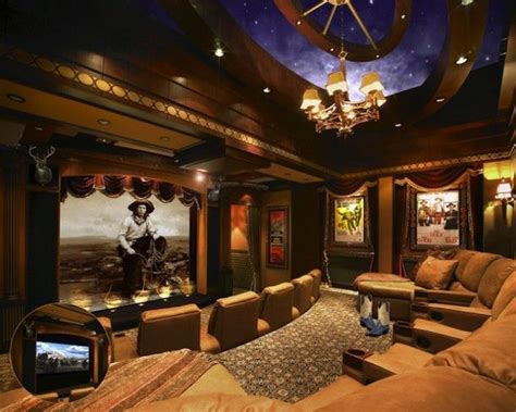 Custom Home Theater Installation Cowboy Chic Home Theater