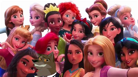 Disney Princesses And Balto On Group Selfie By Baltofan95 On Deviantart