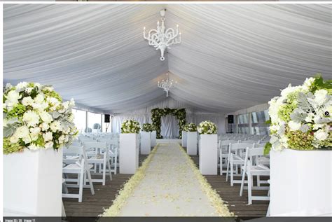 You just need a few wedding decorations used to maximum effect. Our Silk lined White Marquee created a great setting for ...