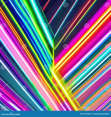 1004 Abstract Neon Lines A Vibrant And Dynamic Background Featuring